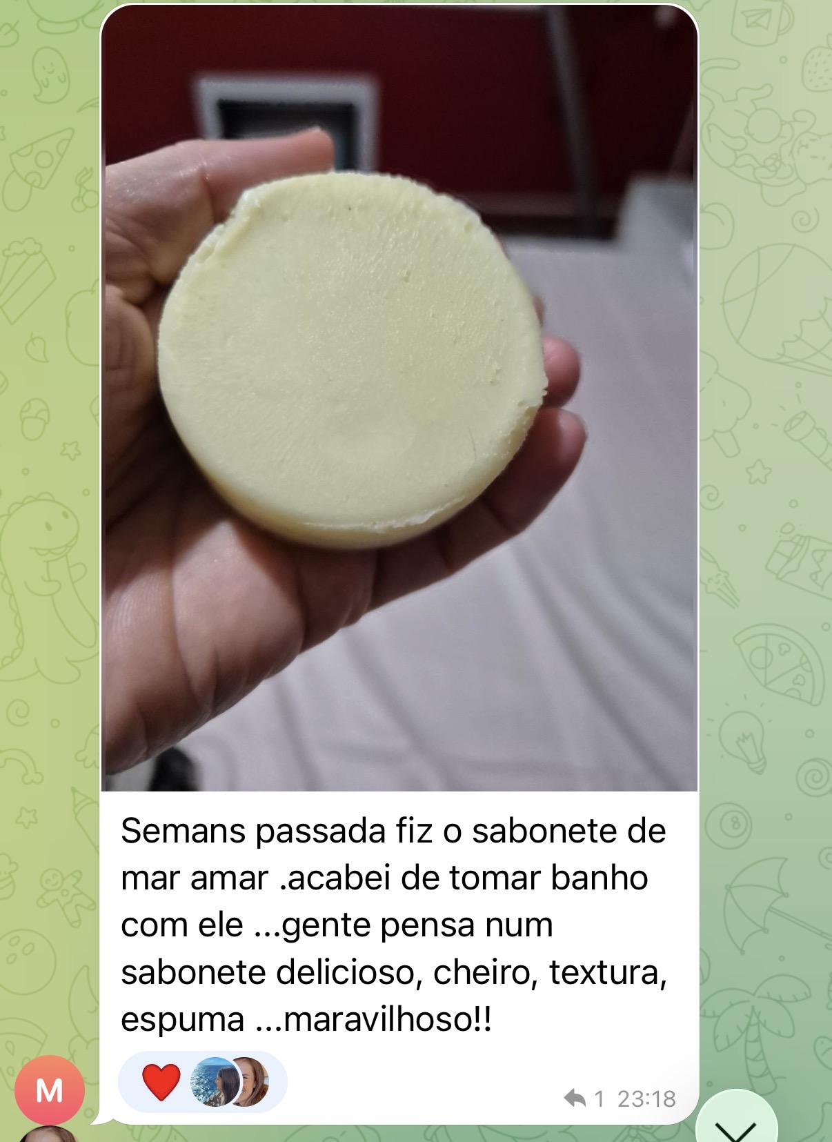 Sabonete artesanal natural feito com o Método AGS