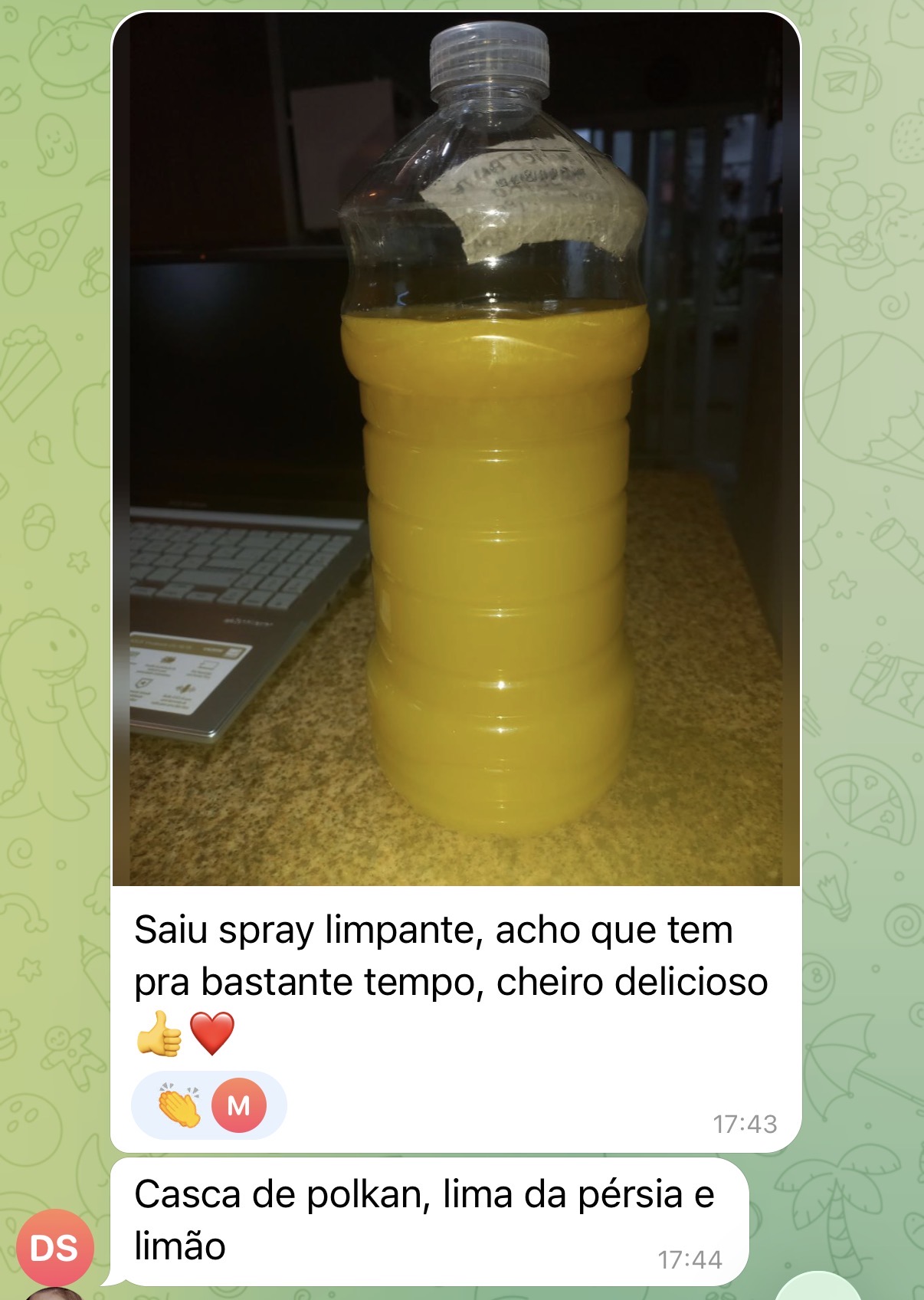 Óleo corporal natural feito com receita do Método AGS